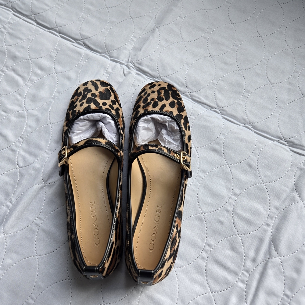 NWOT Coach Leopard Print Women's Shoes